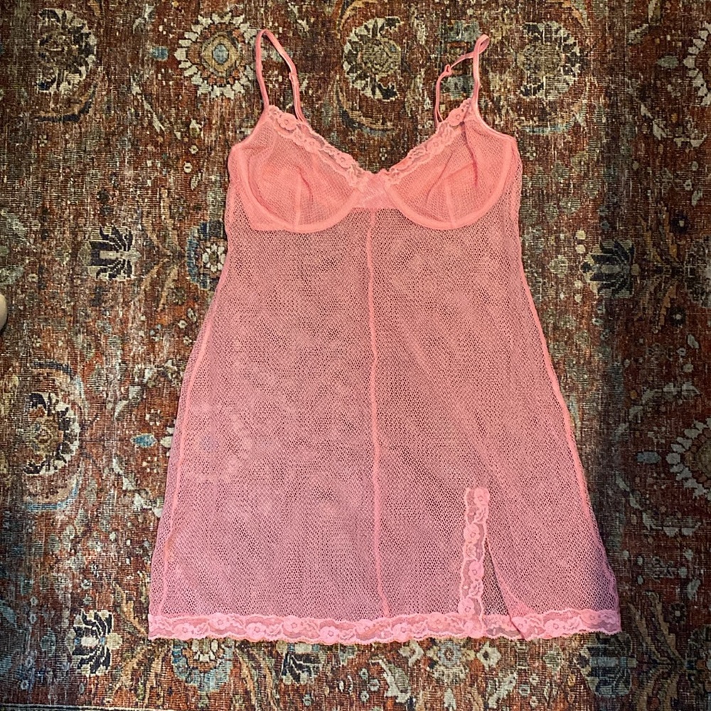 Vintage Victoria’s Secret Mesh Lace Teddy. Mini Length. Size 36C/Small. …